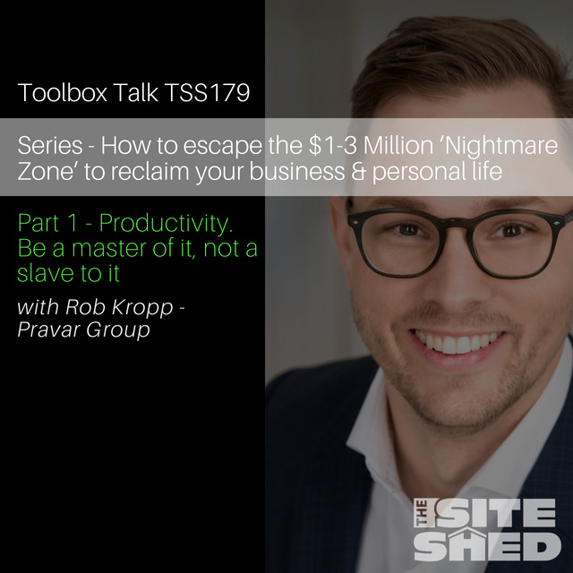 #179 | Rob Kropp – Productivity. Be a Master of it, not a Slave to it